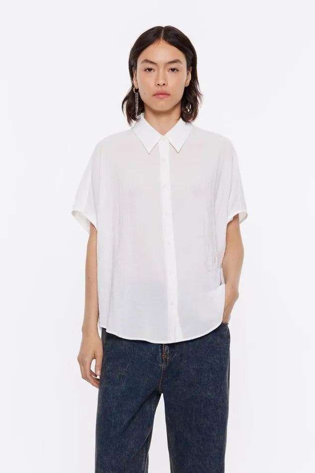 White Cape Shirt White Women Bimba Y Lola Shirts