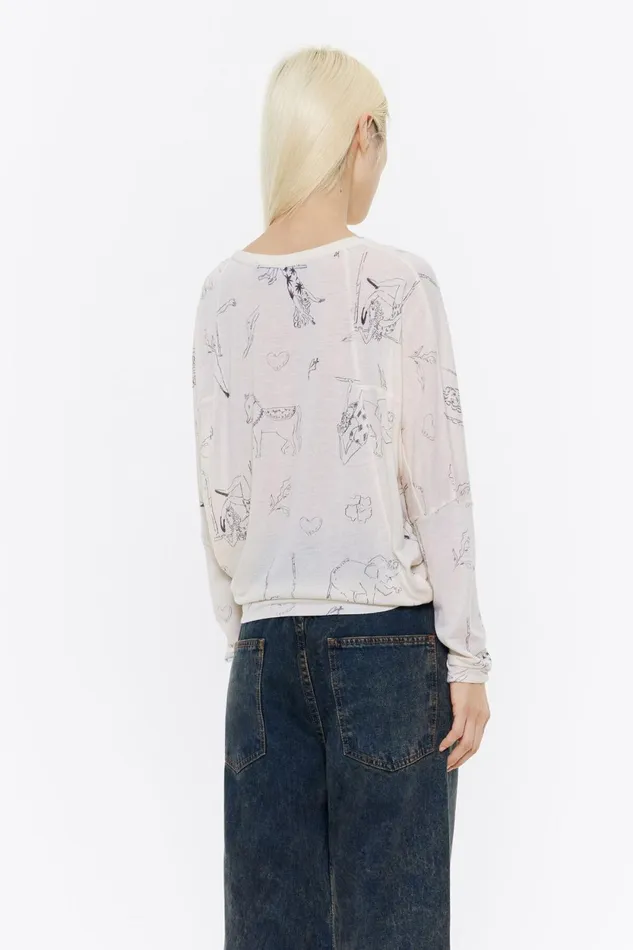 White Circus Wool Tshirt Circus Off White Women Bimba Y Lola TShirts