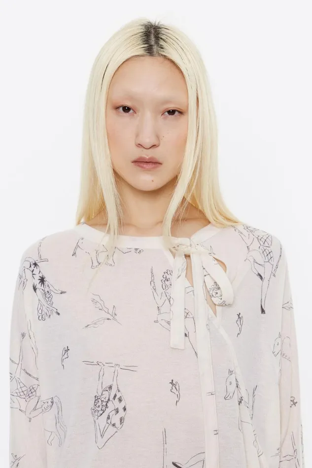 White Circus Wool Tshirt Circus Off White Women Bimba Y Lola TShirts