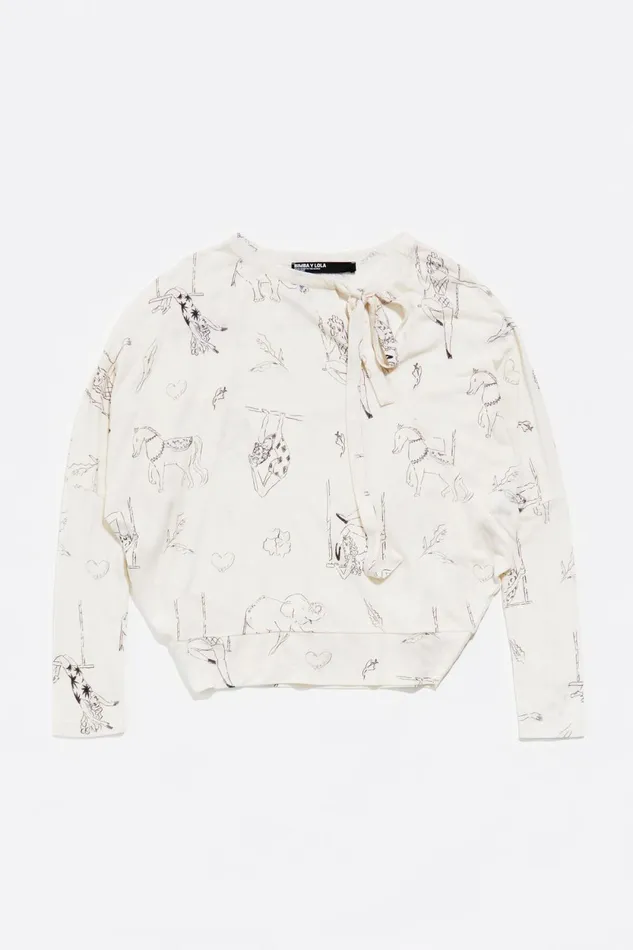 White Circus Wool Tshirt Circus Off White Women Bimba Y Lola TShirts