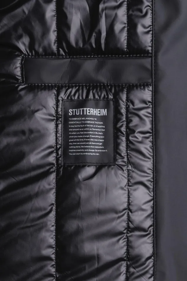 Winter Coats Men Stutterheim Stockholm Long Winter Jacket Black