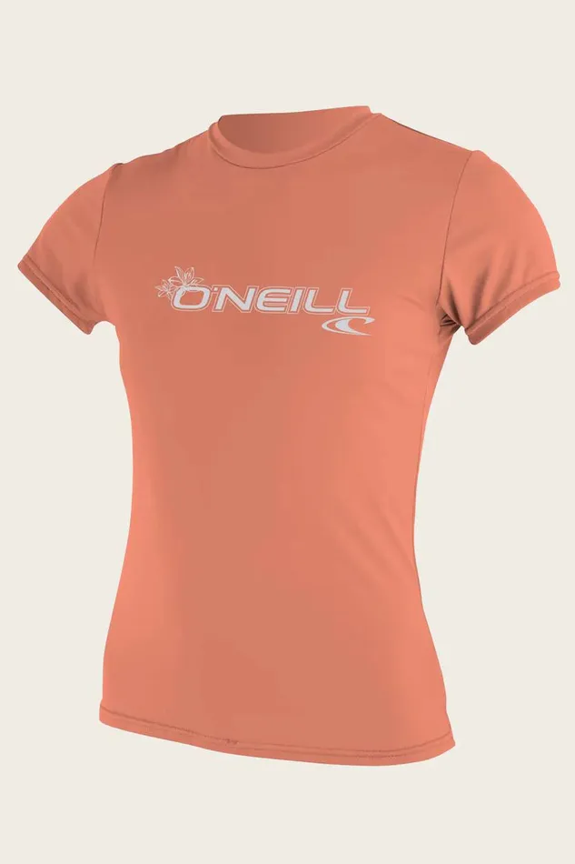 WOMEN039S BASIC SS SUN SHIRT Lt Grpfrt Women O039NEILL Women039S Wetsuits