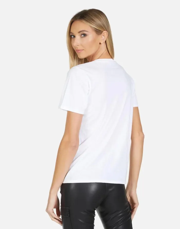 Women039s Croft X Strawberry Skull White Lauren Moshi Short Sleeve