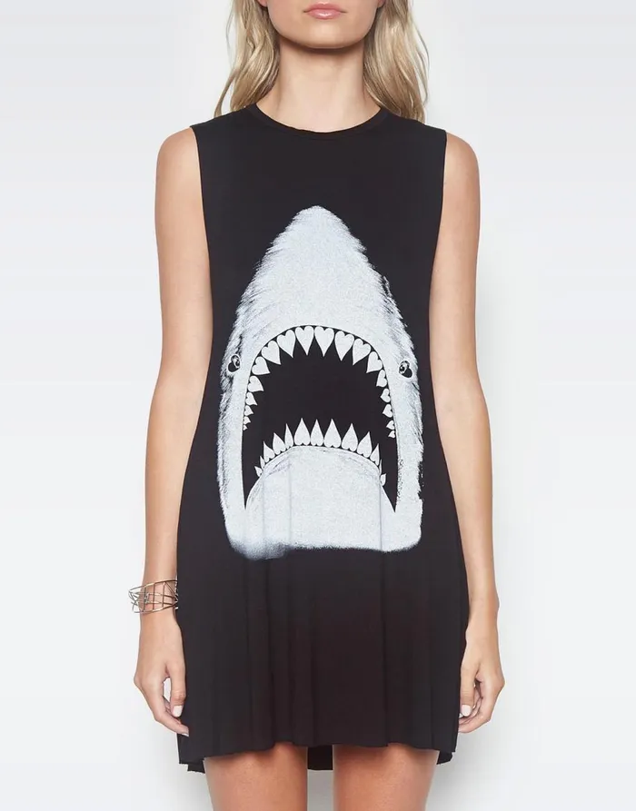 Women039s Deanna Shark Black Lauren Moshi Dresses