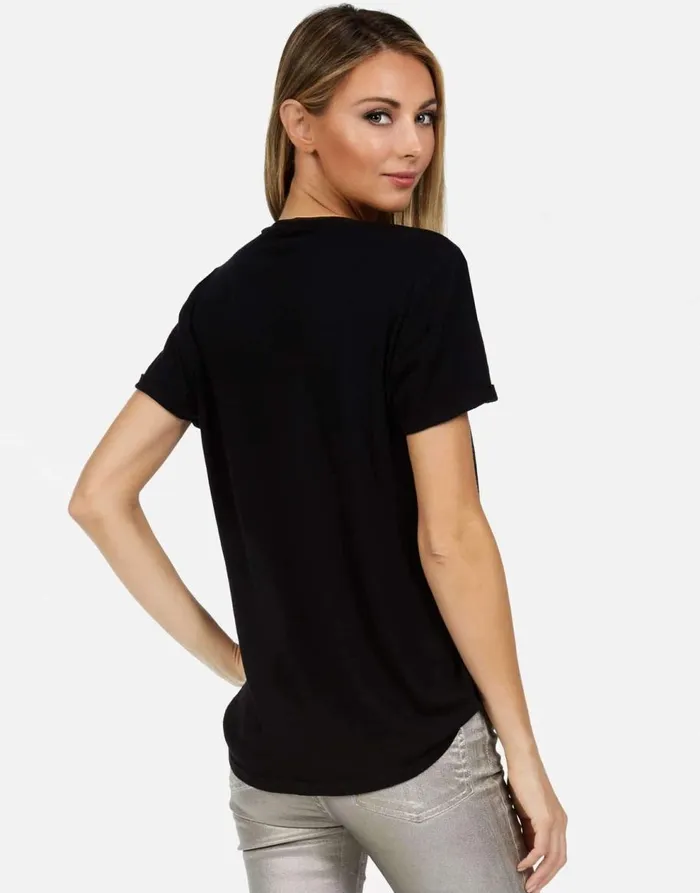 Women039s Edda X Dripping Star Black Lauren Moshi Short Sleeve