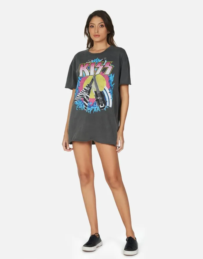 Women039s Geneva KISS Animalize Pigment Black Lauren Moshi Dresses