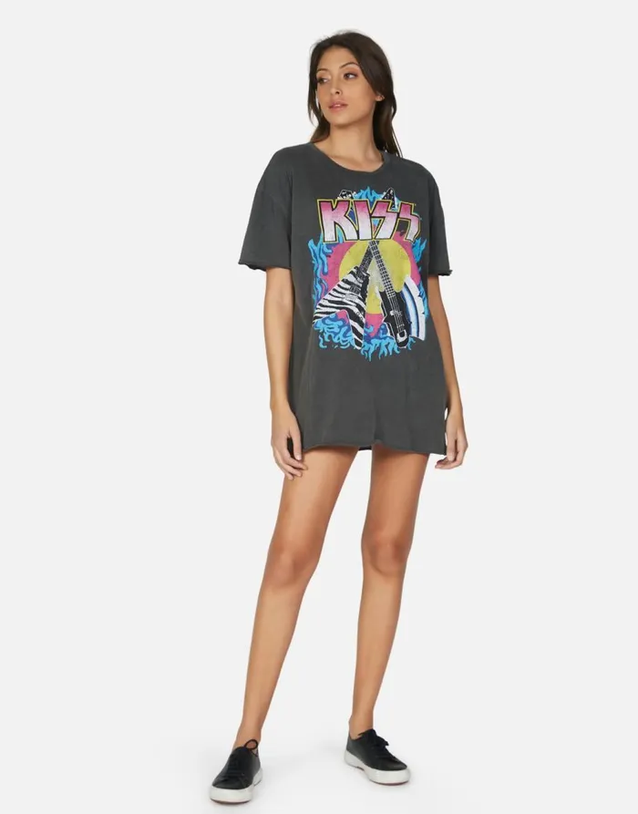 Women039s Geneva KISS Animalize Pigment Black Lauren Moshi Dresses