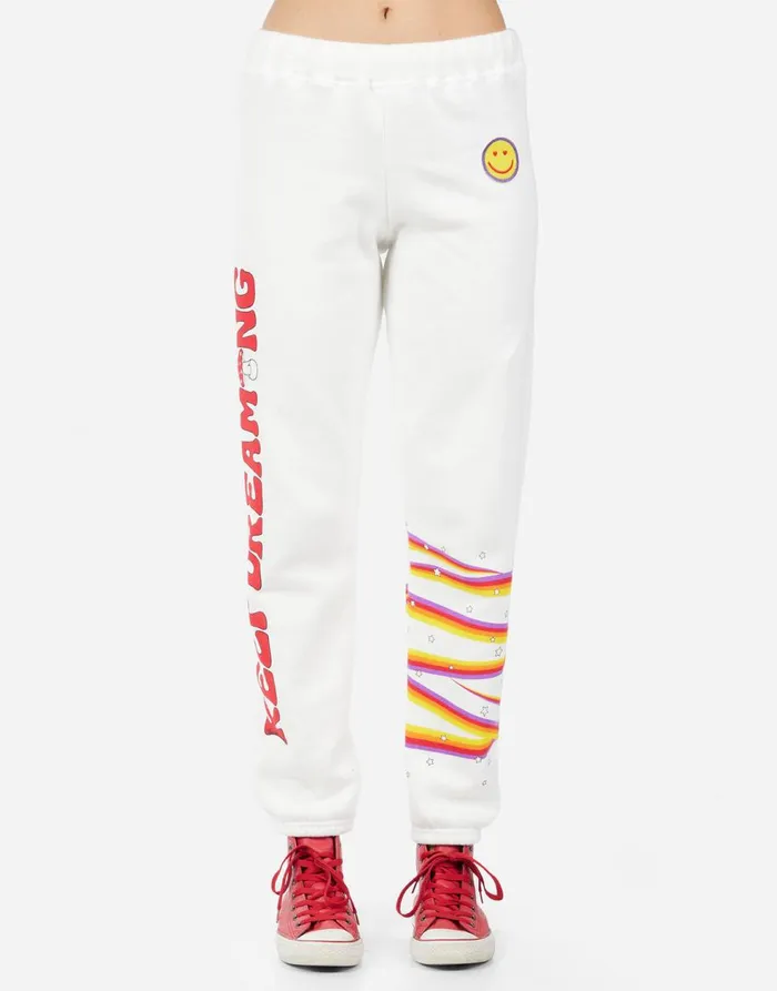 Women039s Gia Keep Dreaming Milk Lauren Moshi Long Sweatpants