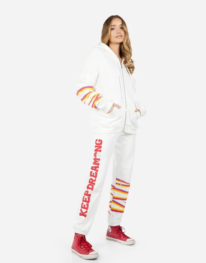 Women039s Gia Keep Dreaming Milk Lauren Moshi Long Sweatpants