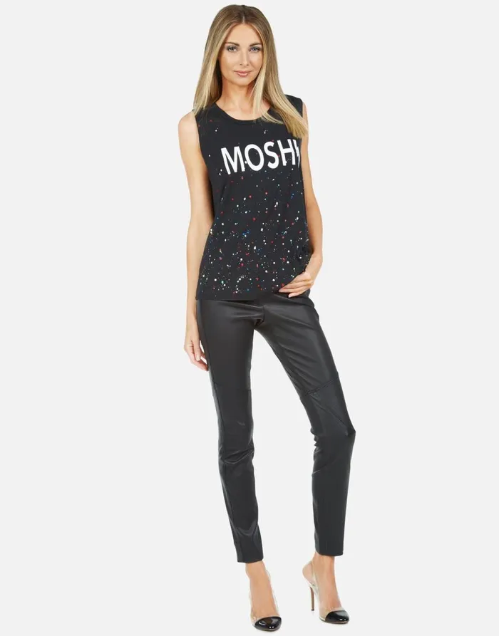 Women039s Kel Moshi Onyx Multi Splatter Lauren Moshi Tanks