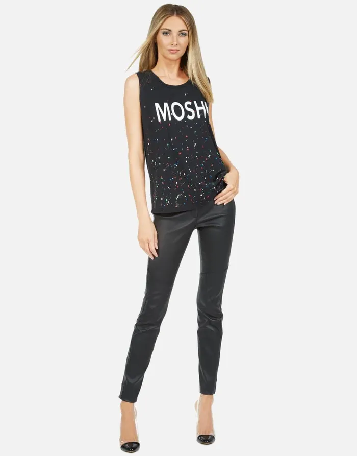 Women039s Kel Moshi Onyx Multi Splatter Lauren Moshi Tanks