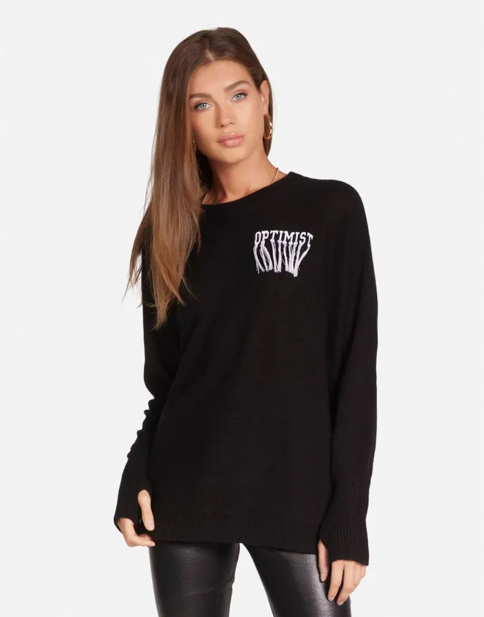 Women039s Ladona Optimist Butterflies Black Lauren Moshi Sweaters and Knits