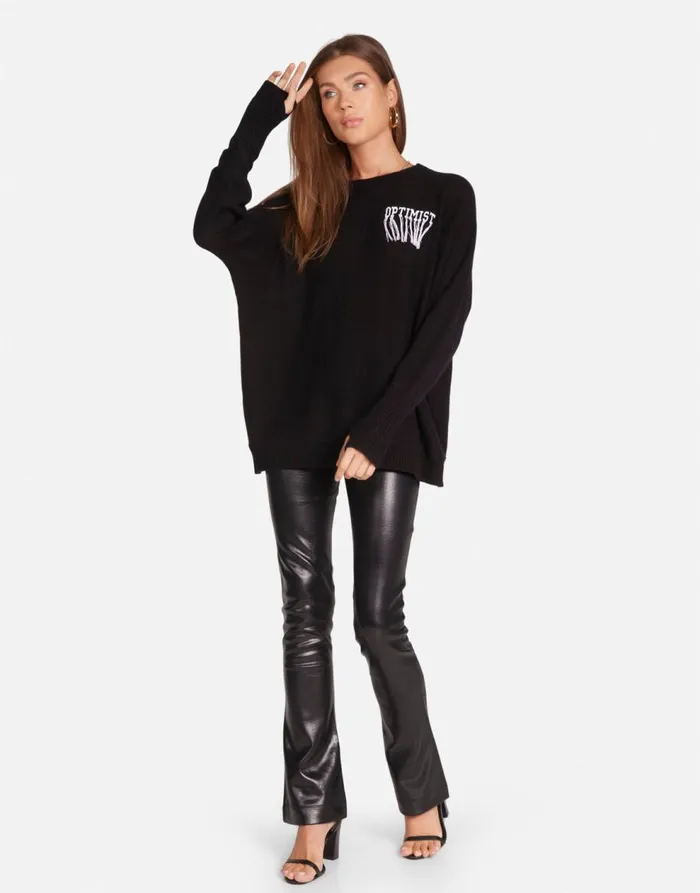 Women039s Ladona Optimist Butterflies Black Lauren Moshi Sweaters and Knits