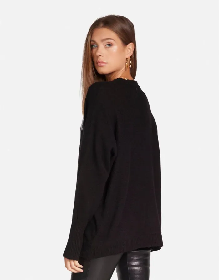 Women039s Ladona Optimist Butterflies Black Lauren Moshi Sweaters and Knits