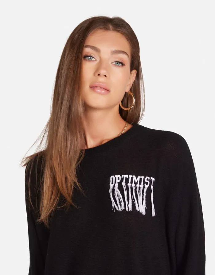 Women039s Ladona Optimist Butterflies Black Lauren Moshi Sweaters and Knits