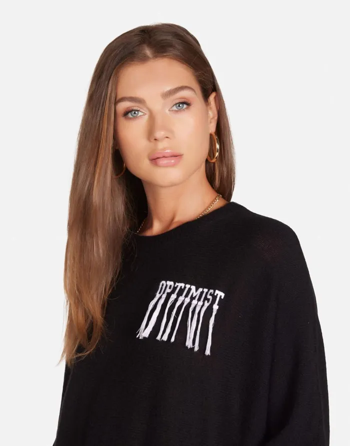 Women039s Ladona Optimist Butterflies Black Lauren Moshi Sweaters and Knits