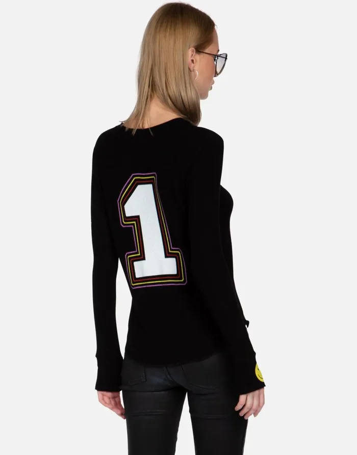 Women039s McKinley 1 Love Black Lauren Moshi Long Sleeve
