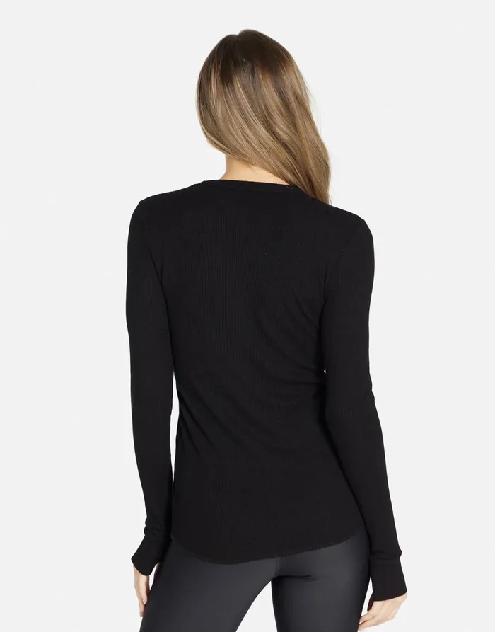 Women039s McKinley ACDC Crystals Black Lauren Moshi Long Sleeve