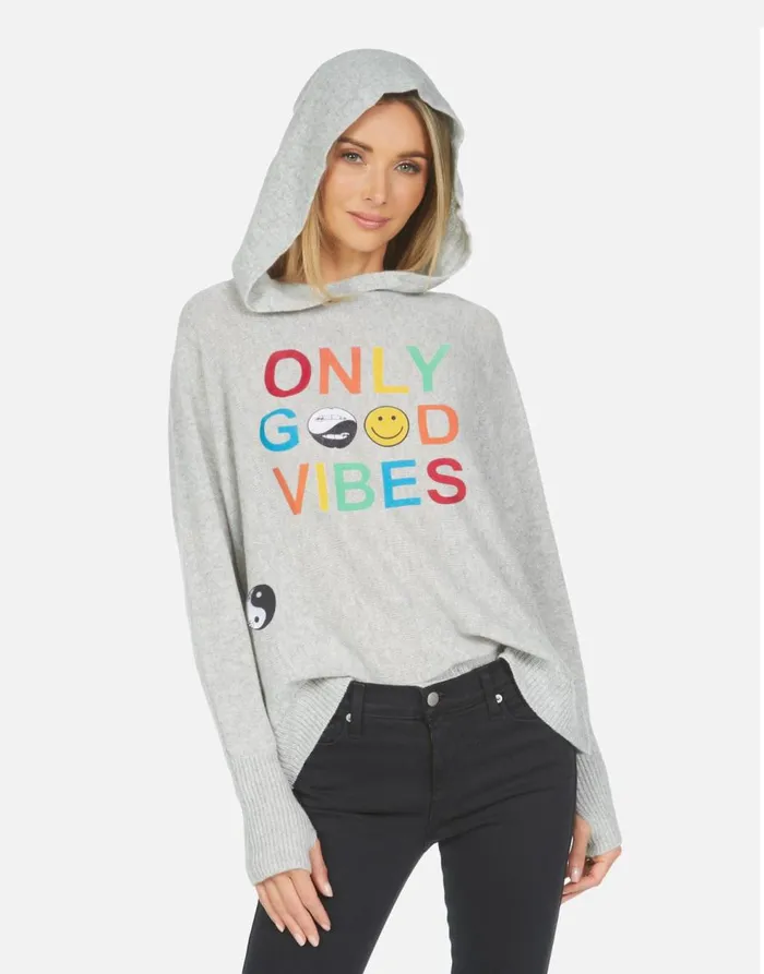Women039s Namiko X Only Good Vibes Heather Grey Lauren Moshi Sweaters and Knits