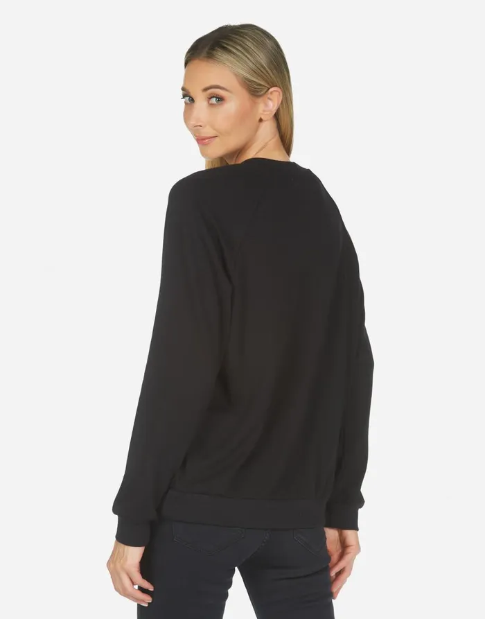Women039s Noleta Star Lip Black Lauren Moshi Long Sleeve