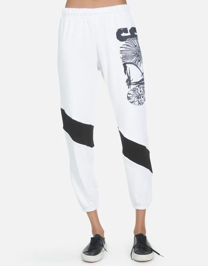 Women039s Ophelia 90210 White Lauren Moshi Long Sweatpants