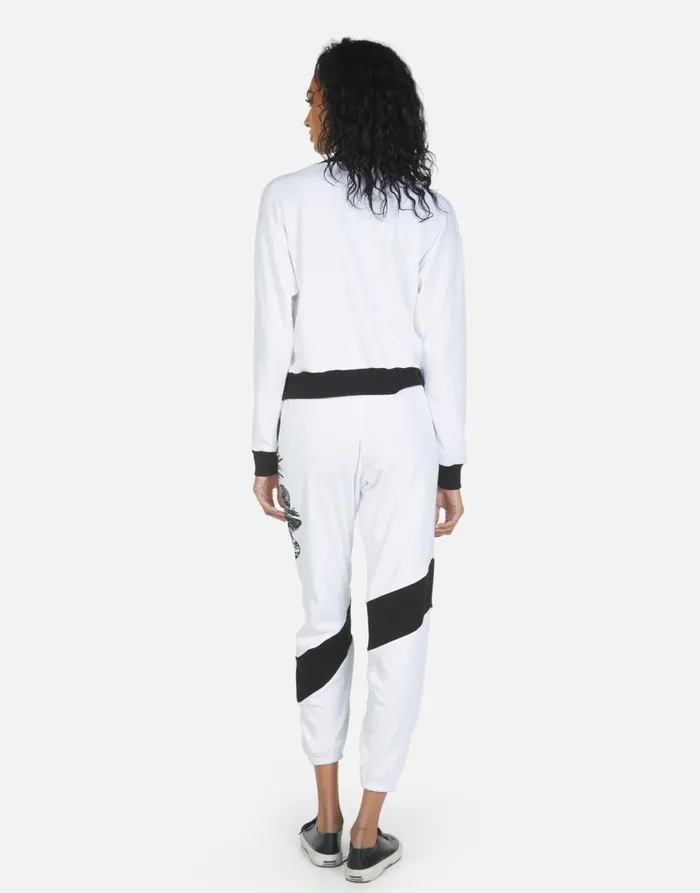 Women039s Ophelia 90210 White Lauren Moshi Long Sweatpants