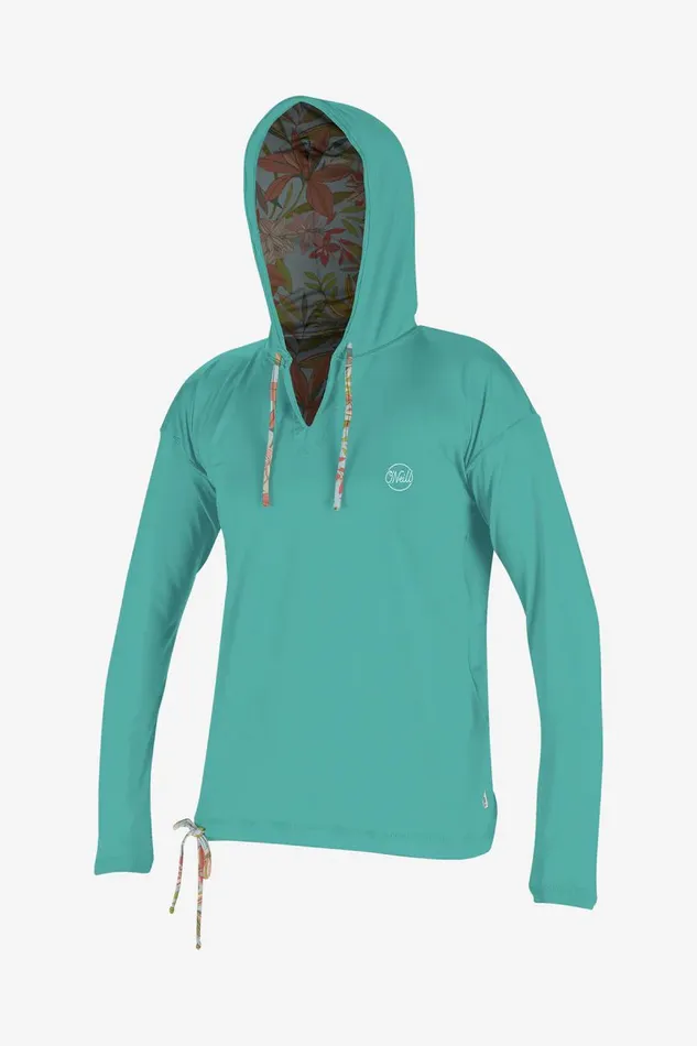 WOMEN039S PRINT LS HOODIE Dahlia Women O039NEILL Women039S Wetsuits