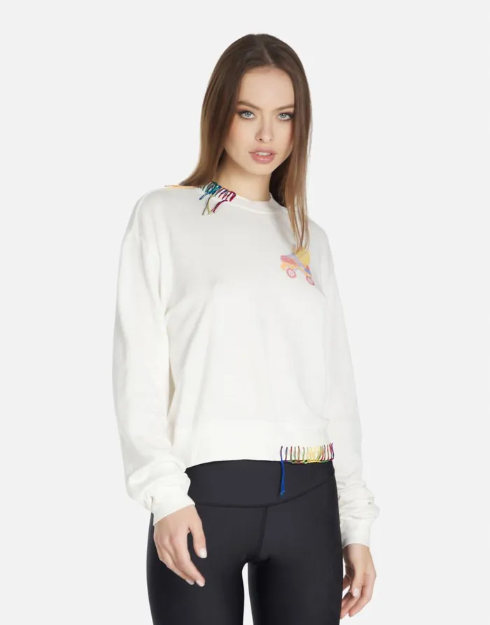 Women039s Spalding Retro Skate Milk Lauren Moshi Sweaters and Knits