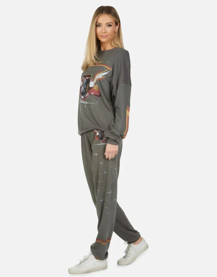 Women039s Tanzy ZZ Top Eliminator Vintage Onyx Lauren Moshi Long Sweatpants