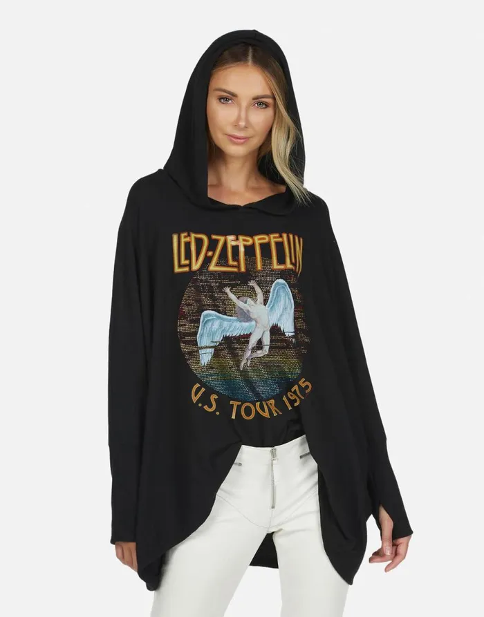 Women039s Wilma X Led Zeppelin Black Lauren Moshi Hoodies