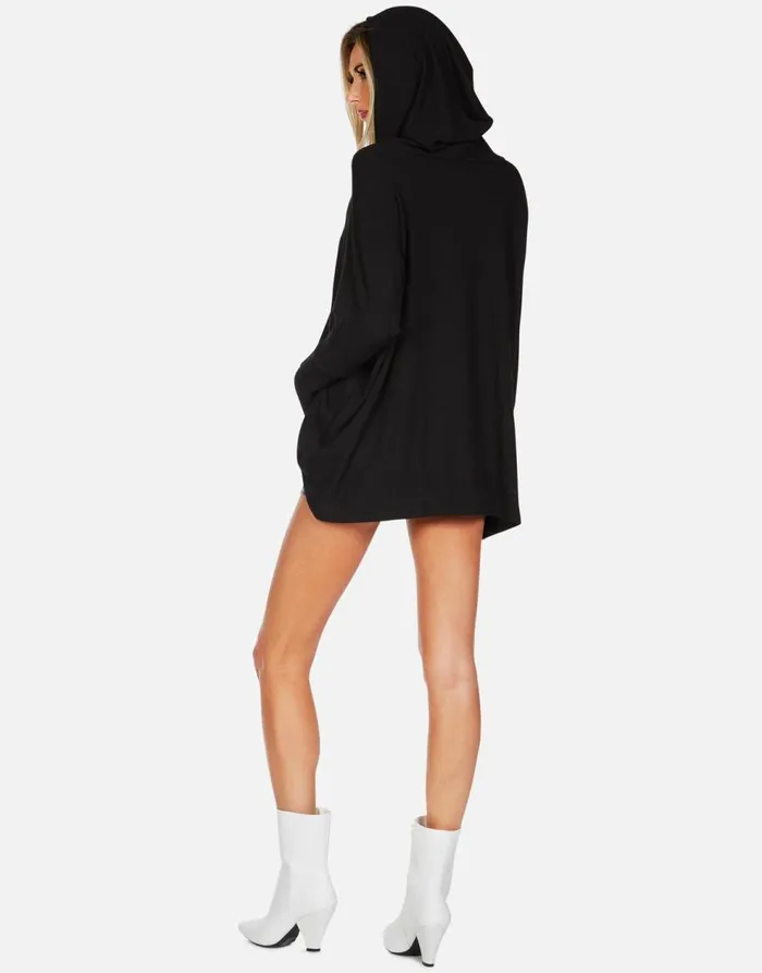 Women039s Wilma X Stitched Heart Elements Black Lauren Moshi Hoodies