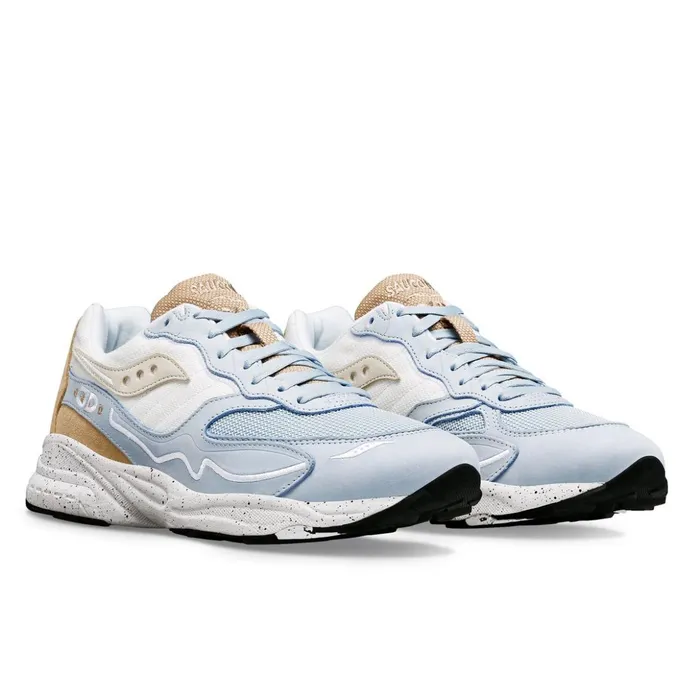 Women 3d Grid Hurricane Premium Light Bluecream Saucony Lifestyle
