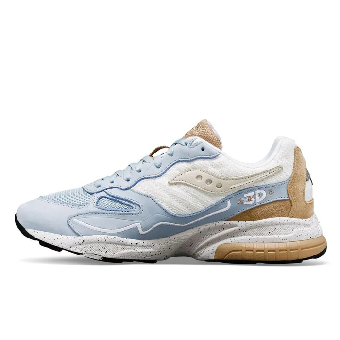 Women 3d Grid Hurricane Premium Light Bluecream Saucony Lifestyle