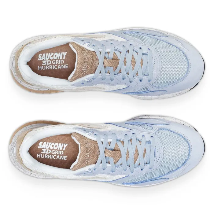 Women 3d Grid Hurricane Premium Light Bluecream Saucony Lifestyle