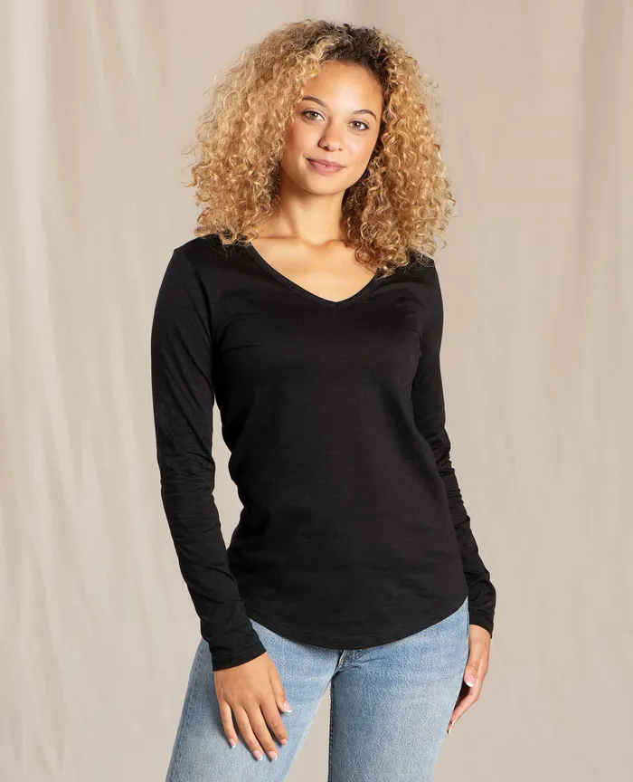 Women8217s Loungewear and Sleep ToadandCo Marley II Long Sleeve Tee Black