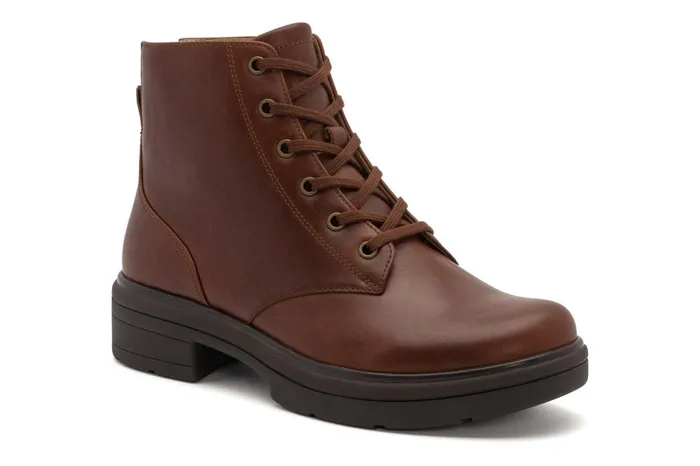 Women ABEO Footwear Boots Vista Lace Dark Tan