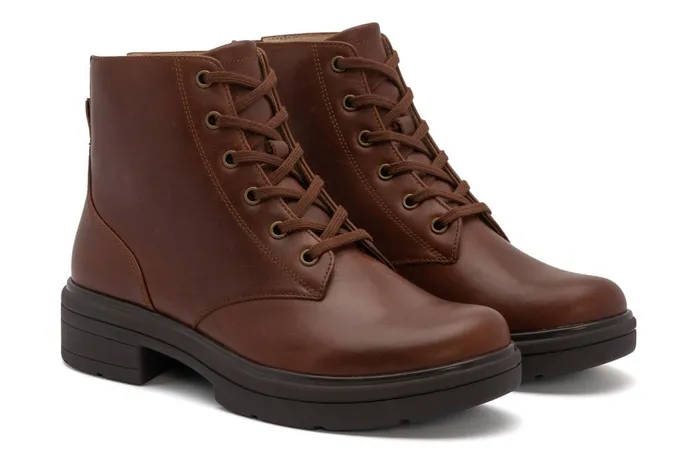 Women ABEO Footwear Boots Vista Lace Dark Tan Women ABEO Footwear Boots Vista Lace Dark Tan
