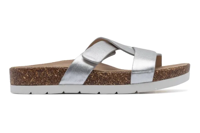 Women ABEO Footwear Sandals Lanai Slide Silver Women ABEO Footwear Sandals Lanai Slide Silver