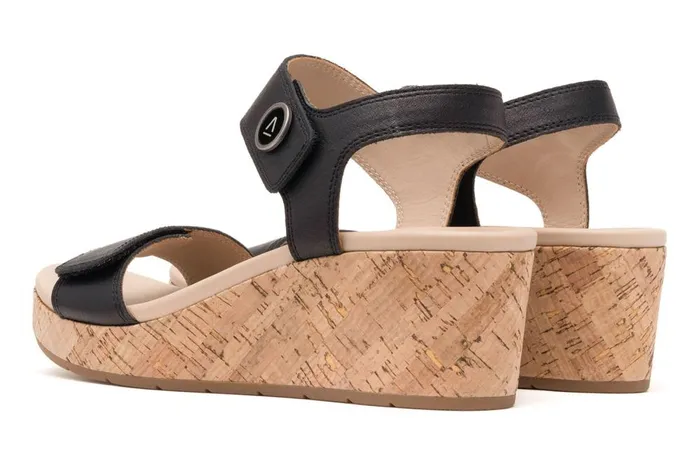 Women ABEO Footwear Sandals Riviera Strap Sandal Black Women ABEO Footwear Sandals Riviera Strap Sandal Black