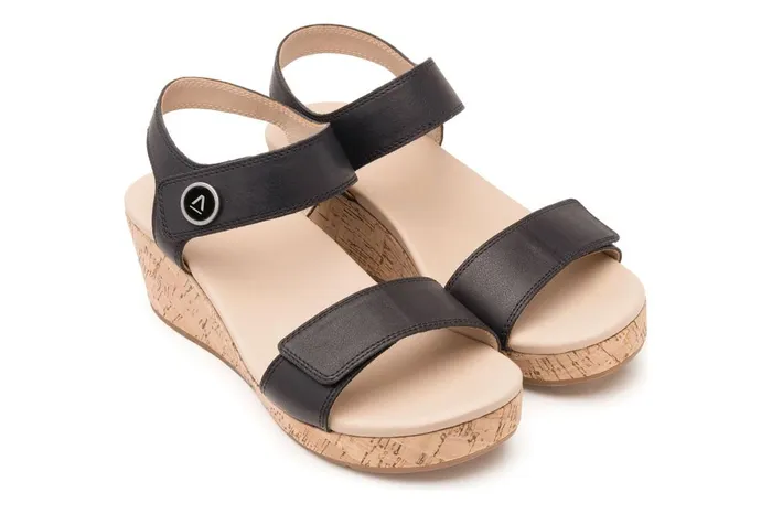 Women ABEO Footwear Sandals Riviera Strap Sandal Black Women ABEO Footwear Sandals Riviera Strap Sandal Black