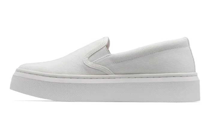 Women ABEO Footwear Sneakers Jumpstreet Slip On White Canvas Women ABEO Footwear Sneakers Jumpstreet Slip On White Canvas