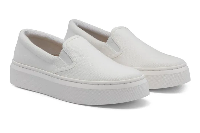 Women ABEO Footwear Sneakers Jumpstreet Slip On White Canvas Women ABEO Footwear Sneakers Jumpstreet Slip On White Canvas