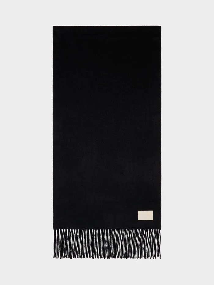 Women Aeyde BELA Black Cashmere Scarf Aeyde Scarves