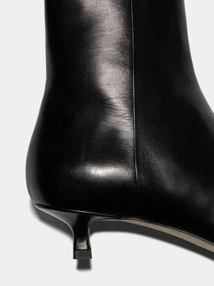Women Aeyde SOFIE Black Leather Ankle Boot Aeyde Ankle Boots