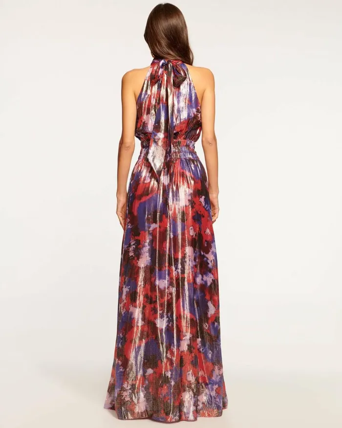 Women Ainsley High Neck Maxi Dress Red Watercolor Ramy Brook Dresses Women Ainsley High Neck Maxi Dress Red Watercolor Ramy Brook Dresses