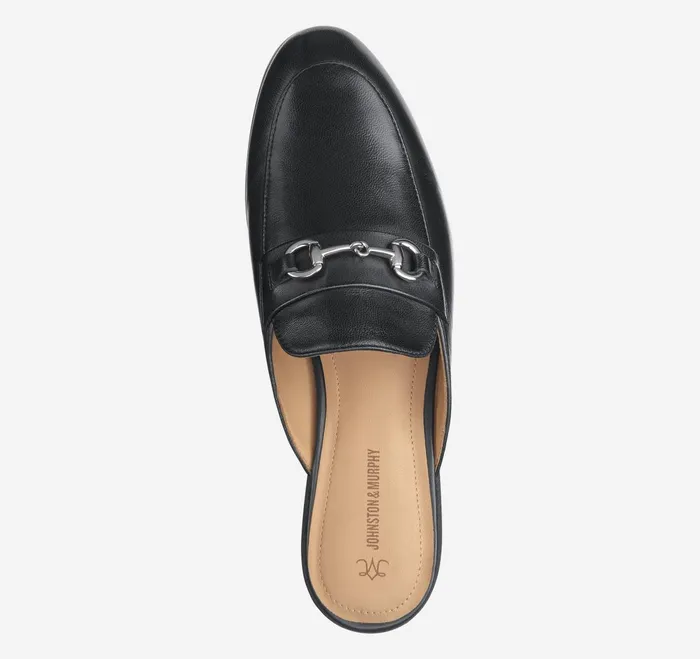 Women Ali Bit Mule Black Glove Leather JohnstonandMurphy Mules and Loafers Women Ali Bit Mule Black Glove Leather JohnstonandMurphy Mules and Loafers