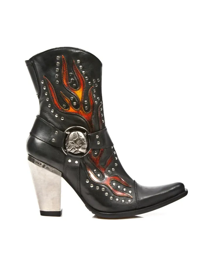 Women Ankle Boot Bull M7919C10 New Rock Heels