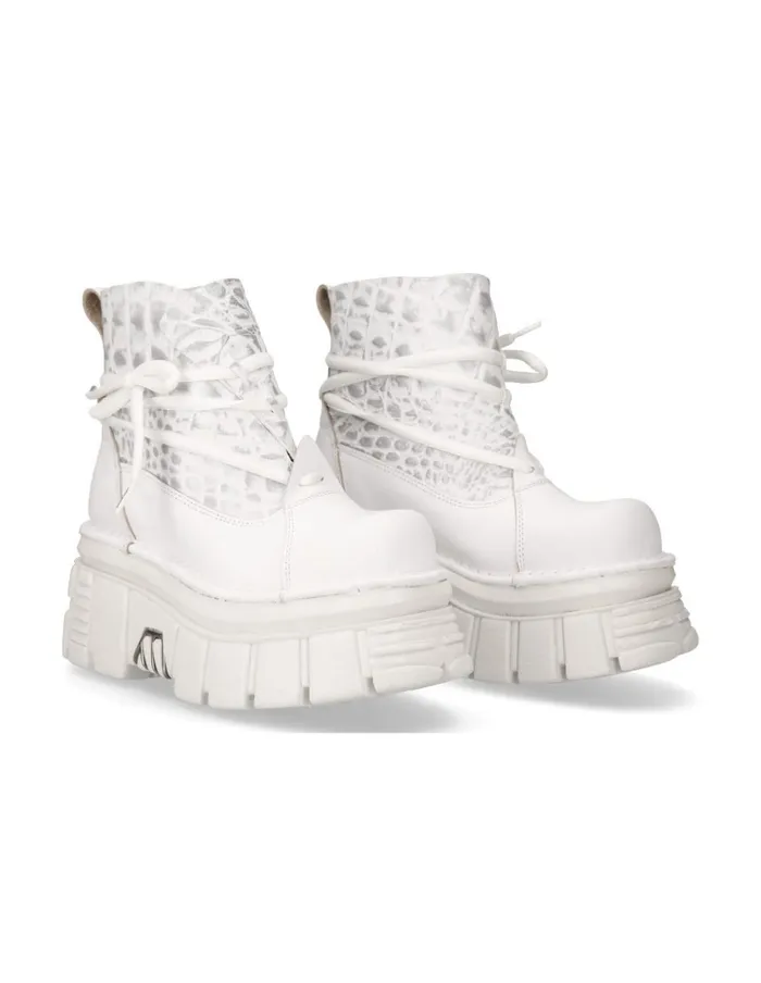Women Ankle Boot Metallic M462C7 New Rock Platform