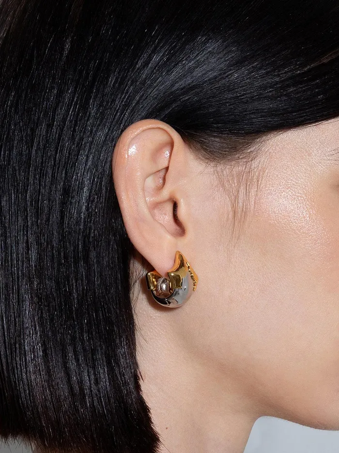 Women August 18kt Gold And PalladiumPlated Earrings Aeyde Earrings