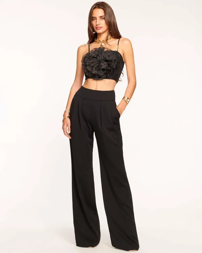 Women Ava Wide Leg Pant Black Ramy Brook Pants